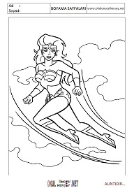wonder-woman boyama sayfaları